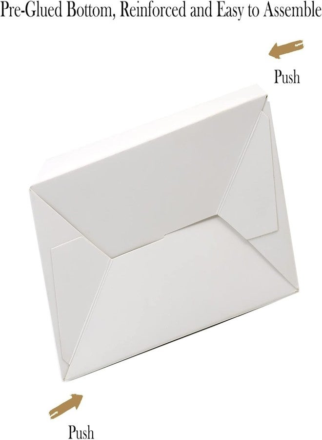 Oletx 50Pcs White Gift Boxes, 5.9'' Small Party Favor Treat Box, Goodie, Cookie Candy Box for Birthday, Baby Shower, Classroom Activity and Fun Occasion Decoration Supplies. - Image 3